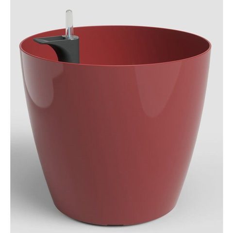 Artevasi Cache-pot autonebutant San Remo 30 cm rouge fonce en plastique resistant UV
