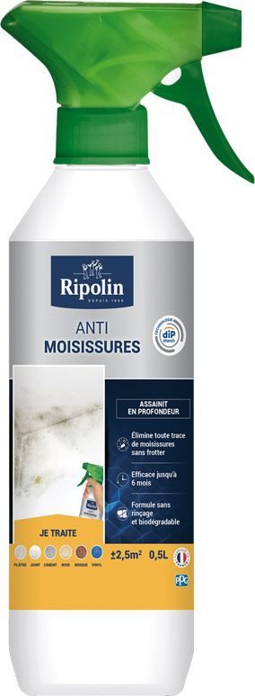 Ripolin Traitement anti-moisissures intérieur extérieur 0,5L