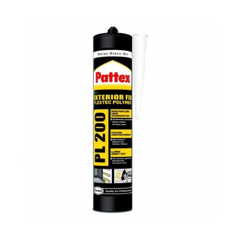 Pattex Colle de fixation multi-matériaux blanc PRO200 480 g
