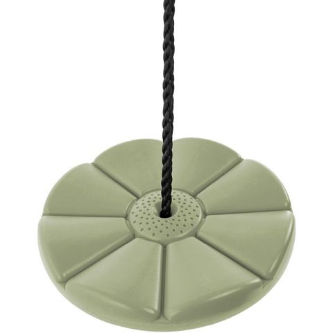 TP Toys Siège de balançoire rond rotatif 360° antidérapant pour portique vert kaki