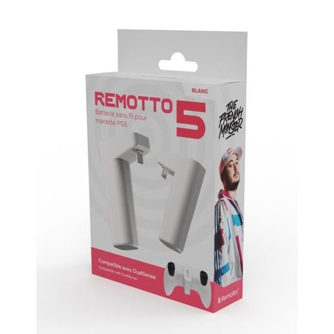Gamestop Ltd Batterie Gaming Exclu Gotaga - Remotto - 3000mah - Blanc - PS5/PS4 - Charge Rapide