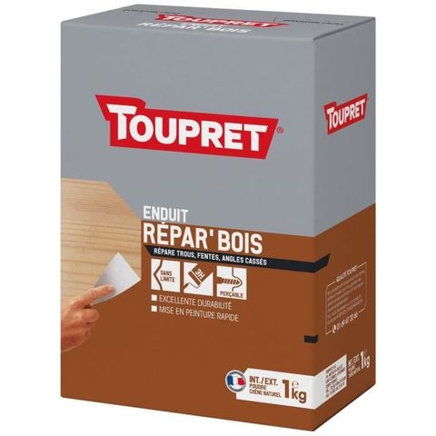 Toupret Enduit De Rebouchage En Poudre "répar'bois" - Boîte 1 Kg