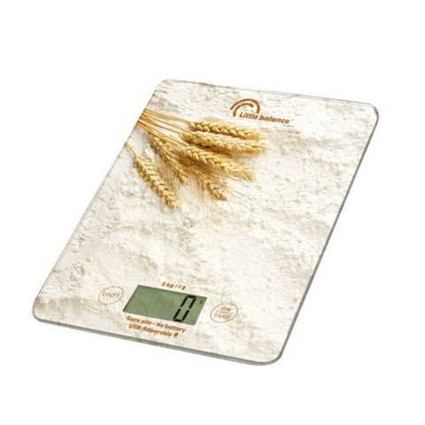Little Balance Balance de cuisine - Slim USB-R - Portée 5kg / 1g - Motif La Beauce
