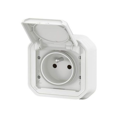 Legrand Prise de courant étanche à encastrer Plexo blanc 16A, 250V - 070034L