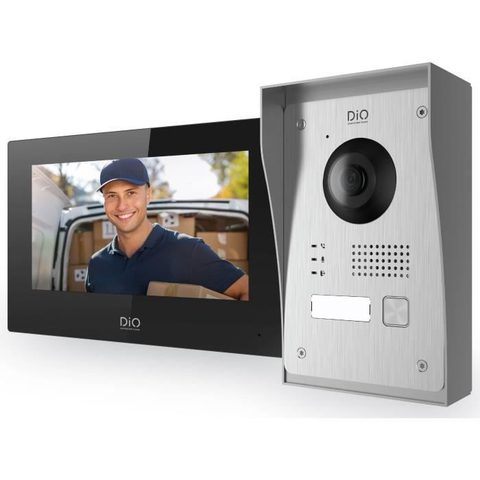 Dio Connected Home Visiophone filaire écran tactile 7’’ HD 1080p Wi-Fi DiO