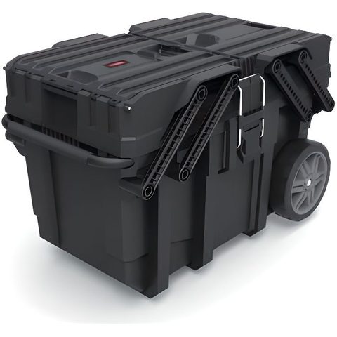 Keter Servante d'atelier 238270 couleur noir, 5 tiroirs, plastique polypropylène robuste, roulettes pivotantes