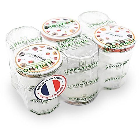 LE Pratique Pots de confiture - 7367 - 385 ml - Ø82 mm - Pack de 6