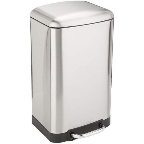 Kitchen Move Poubelle de cuisine à pédale Greenwich inox 30 L