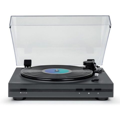 Thomson Tourne Disque Pré-amplifié TT355 NOIR 33/45 tours Lecture et retour du bras automatique tête de lecture Audio-Technica