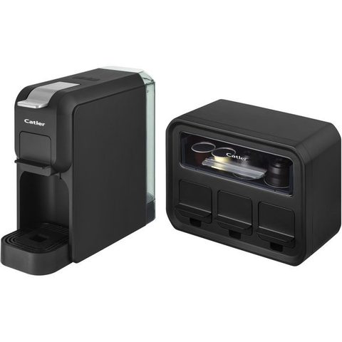 Catler Machine à café à dosettes Porto ES 721 - Compatible Dolce Gusto - Nespresso - Boîte de rangement capsules