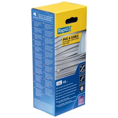 Rapid Bâtons de colle pour PVC & câblesØ12mm x 190mm, lot de 48
