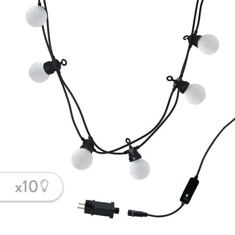 Lumisky Guirlande connectable PARTY MILKY 10 globes 5.7M