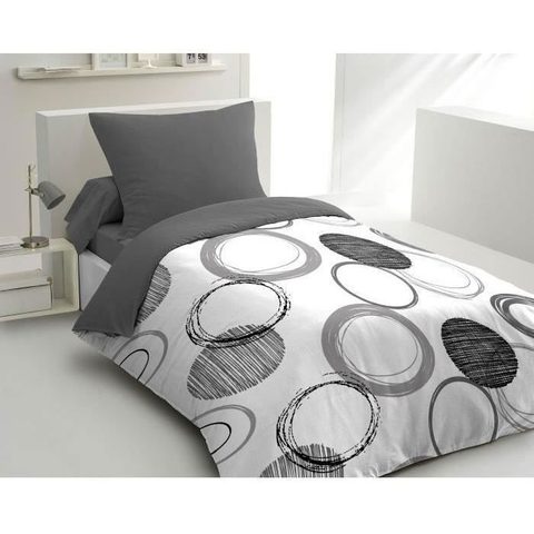 Home Linge Passion Housse de couette Audace microfibre 140x200 et taie 63x63