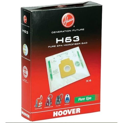 Hoover Sacs pour Aspirateur - H63 - 4 Sacs - HEPA - Freespace Sprint