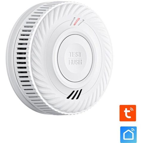 Kyf Détecteur de fumée connecté WIFI TUYA, CE EN14604, Pile 10 ans scellée