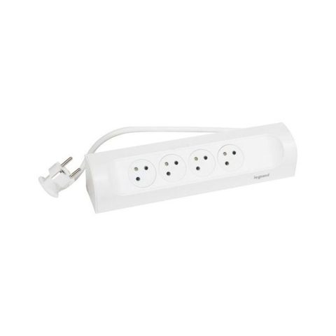 Legrand Multiprise 4 prises blanc 1 m