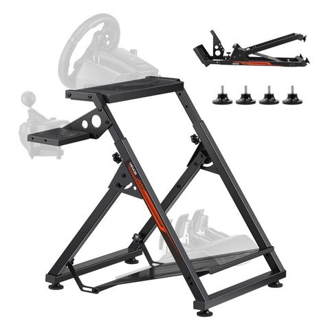 Vevor Support de Volant Course Compact-VEVOR-Cockpit Simulateur Course Pliable-Compatible Thrustmaster T300RS TX F458 T500RS