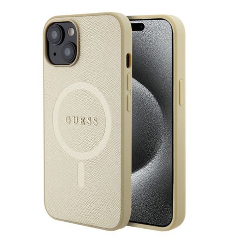 Guess Étui Saffiano MagSafe pour iPhone 15 Plus
