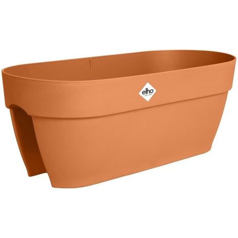 Elho Pot de fleurs - Vibia Campana Flower Bridge 60 - Marron - L 26 x B 59 x H 22 cm - Balcon/Extérieur - 100% recyclé