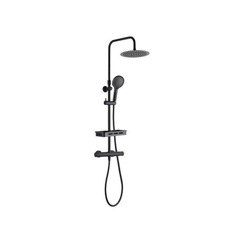 Edouard Rousseau Colonne de Douche Thermostatique ARS Tablette - Mitigeur à Corps Froid - Douchette 3 Jets