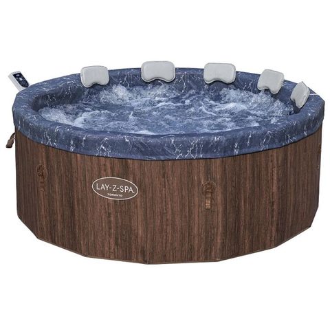 Bestway Spa semi-rigide Lay-Z-Spa TORONTO Smart Airjet 7 places Marron