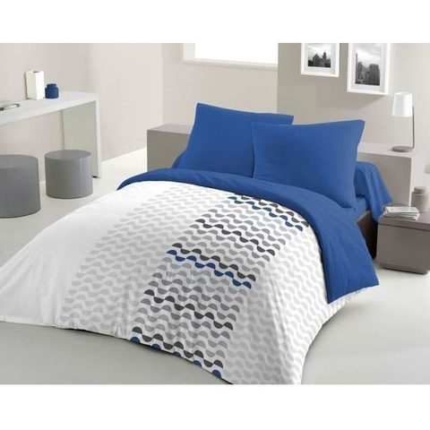 Home Linge Passion Parure de couette microfibre AMBROISIE - 1 housse de couette 240 x 260 cm + 2 taies doreiller 63 x 63 cm