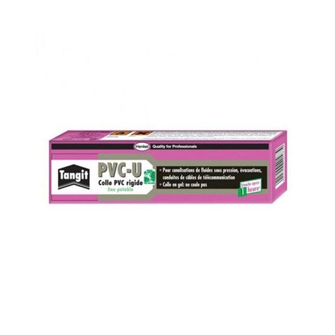 Henkel TANGIT Colle PVC U Eau Potable, (Tube 125gr) colle pour tuyaux en PVC rigide, colle pour raccord de canalisations