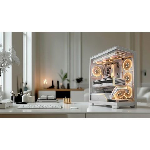 Modecom Volcano Stellar Plus Midi Tower ATX USB-C Fenêtre Latérale