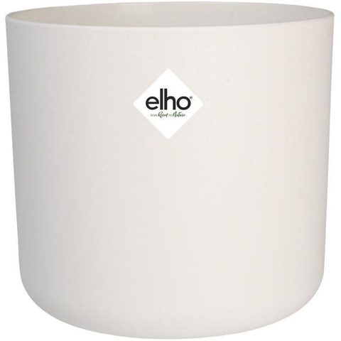 Elho Pot de fleurs - B.FOR SOFT - Plastique - Leaf Green - Rond - Ø29 5xH27 6cm - 100% récyclé