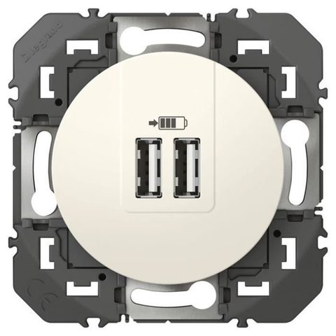 Legrand Prise double chargeur 2USB - Dooxie - 2 4A - 12W