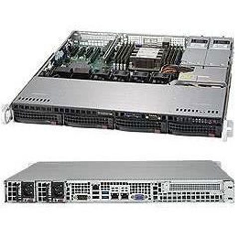 Supermicro SC813M FTQC-R407CB - Montable sur rack 1U - ATX - SATA/SAS - hot-swap 400 watt