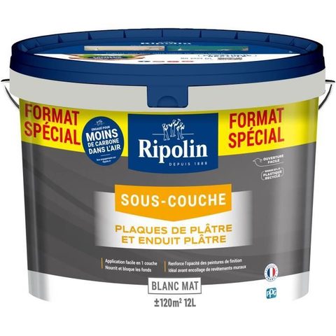 Ripolin Sous Couche Plaque Et Enduit Plâtre 12 L