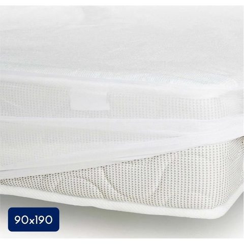 Lovely Home Protège-matelas - 90 x 190 cm x 25 xm - 100% Coton - 170 G/M2