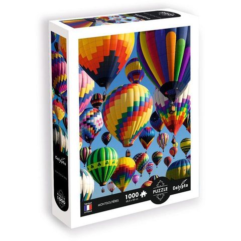 Sentosphere Puzzle - Calypto - 1000 pièces - Montgolfières - Toucher soyeux - Dès 9 ans