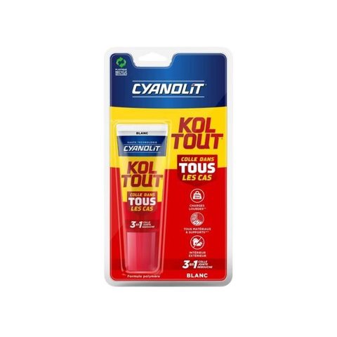 Cyanolit Colle rapide Koltout blanc en tube de 50 ml