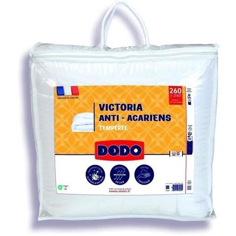 Dodo Couette tempérée 300gr/m² anti-acarians VICTORIA 240x260 cm