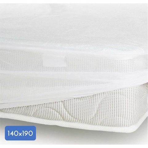 Lovely Home Protege-matelas - 140 x 190 cm x 25 cm - 100% Coton - 170 G/M2