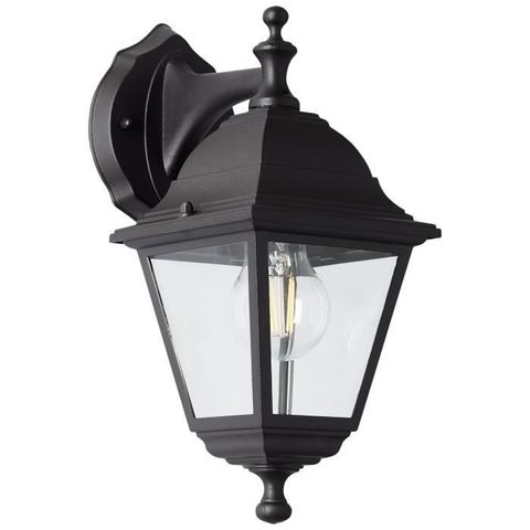 Brilliant Applique extérieure descendante NISSIE noir E27 1x60W
