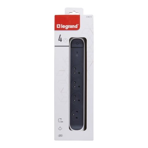 Legrand Multiprise FB 4x2P+T prenium parafoudre 1.5m 1mm²