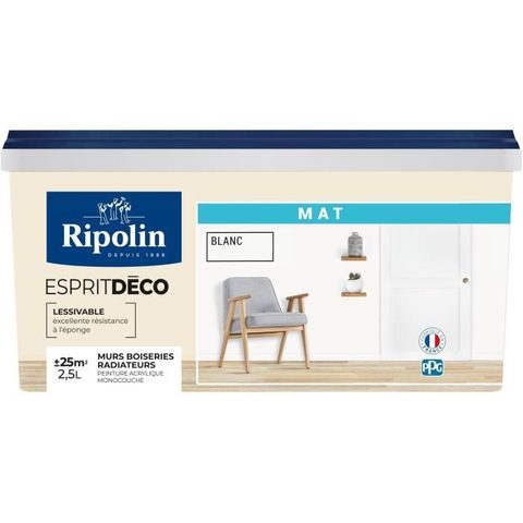 Ripolin Peinture Mur Intérieur Mat 2,5 L