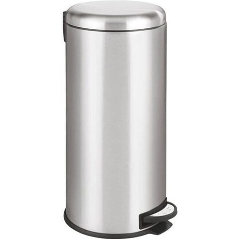 Kitchen Move Poubelle de Cuisine à Pédale - URBAN - 30 L - Inox Brossé