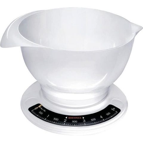 Soehnle Balance de cuisine mécanique - Blanc - 5kg - 50g