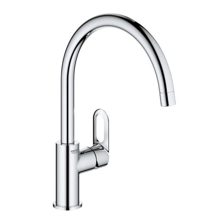 Grohe Mitigeur évier Start Loop - Chrome - Bec haut pivotant - Cartouche céramique 28mm