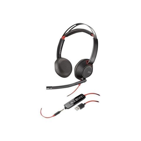 Poly Blackwire 5220 Casque Avec fil Arceau Appels/Musique USB Type-A
