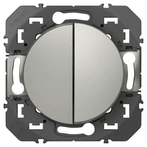 Legrand Double Va-et-vient Dooxie aluminium