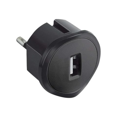 Legrand Adaptateur dalimentation - Prise USB 1.5A - Noir - Prise multiple - Intérieur