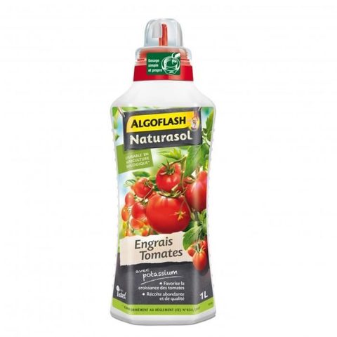 Algoflash Naturasol Engrais liquide Tomates - Avec potassium - UAB - 1 L - ALGOFLASH