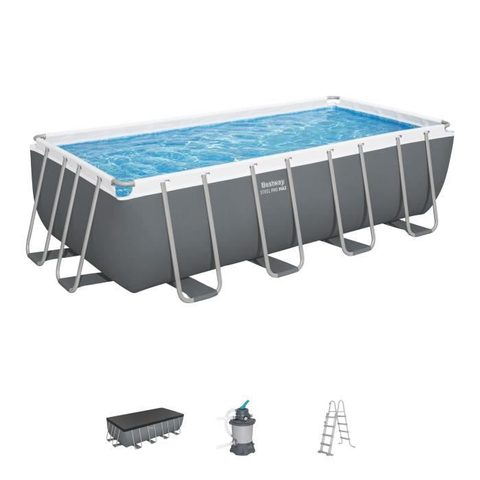 Bestway Piscine hors sol rectangle 488 x 244 x 122 cm Steel pro Max