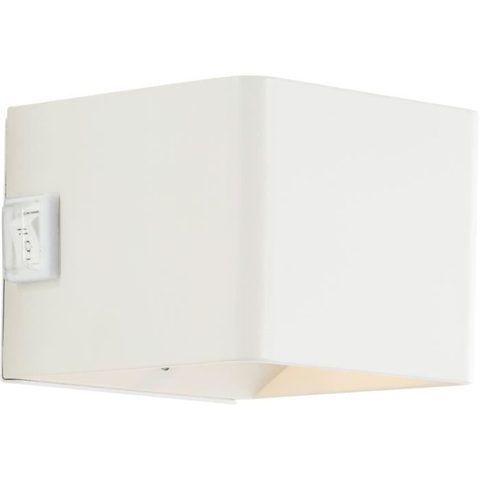 Brilliant Applique LED magnétique d'extérieur à détecteur de mouvement rechargeable Iseo blanc IP44 300lm 4W