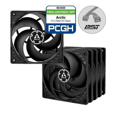 Arctic P12 PWM PST Value Pack - Ventilateur châssis - 120 mm